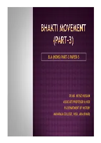Bhakti Movement Part-3