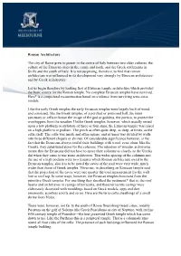 Bsmith-Romanarchitecture.Pdf