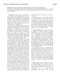 DISTRIBUTION of CAPTURED PLANETESIMALS in CIRCUMPLANETARY DISKS Ryo Suetsugu1, 2 Keiji Ohtsuki2