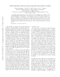 Electrically-Driven Vibronic Spectroscopy with Sub-Molecular Resolution