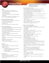 Radeon® X1550 Graphics Technology - GPU Specifications