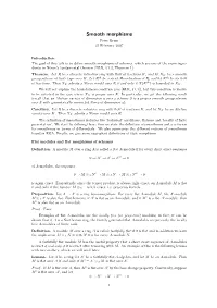 Smooth Morphisms Peter Bruin 21 February 2007
