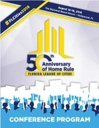 Conference Program Conference at a Glance