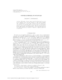 Convex Integral Functionals 1