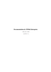 Documentation De Xwiki Enterprise