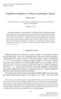 Equilibrium Selection in N-Person Coordination Games