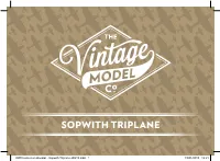 Sopwith Triplane Instruction Booklet