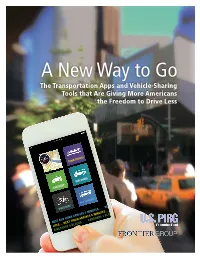 A New Way to Go: the Transportation Apps and Vehicle-Sharing Tools