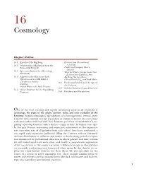Chapter 16 on Cosmology