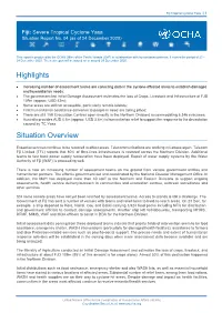 Highlights Situation Overview