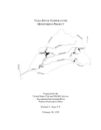 Yuba River Temperature Monitoring Project