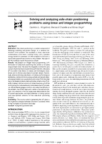 BIOINFORMATICS Doi:10.1093/Bioinformatics/Bti144