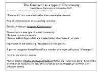 Gaeltacht As a Type of Community Steve Coleman, Department of Anthropology, NUIM ALTE Conference - Testing Less Widely-Spoken Languages in a Multilingual Context