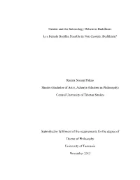 Is a Female Buddha Possible in Non-Esoteric Buddhism?