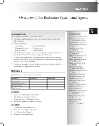 Overview of the Endocrine System and Agents