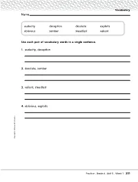 Reading Your Turn Practice Pages