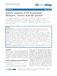 Genome Sequence of the Stramenopile