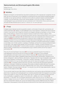 Semiochemicals and Entomopathogenic Microbials