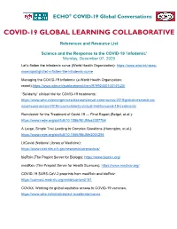 Covid-19 Global Learning Collaborative