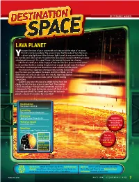 LAVA PLANET Ou Open the Door of Your Spacecraft and Step out at the Edge of an Ocean
