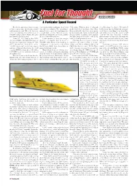A Particular Speed Record