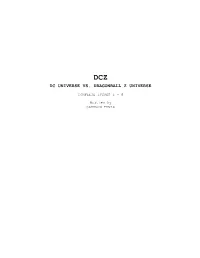 Dc Universe Vs. Dragonball Z Universe