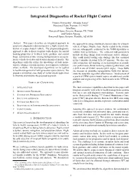 Integrated Diagnostics of Rocket Flight Control