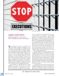 Legally Indefensible: Requiring Death Row Prisoners to Prove Available