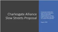 Massdot + Charlesgate Alliance Partnership Proposal