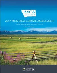 Modeling Montana's Climate Future