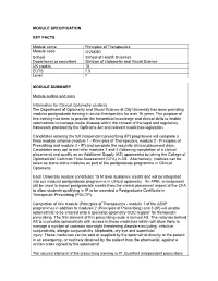 Module Specification