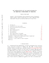 Six Operations on Dg Enhancements of Derived Categories of Sheaves and Applications