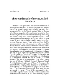 The Fourth Book of Moses, Called Numbers