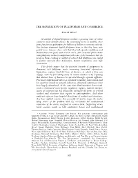 The Separation of Platforms and Commerce