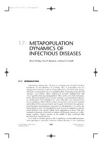 Dynamics of Infectious Diseases