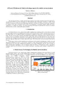 LTE and LTE-Advanced: Radio Technology Aspects for Mobile Communications