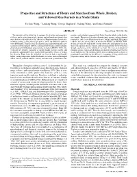 Properties and Structures of Flours and Starches from Whole, Broken, and Yellowed Rice Kernels in a Model Study