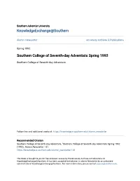 Southern College of Seventh-Day Adventists Spring 1992