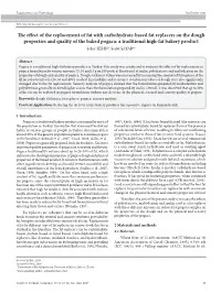 The Effect of the Replacement of Fat with Carbohydrate-Based