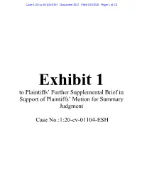 1:20-Cv-01104-ESH Document 36-2 Filed 07/23/20 Page 1 of 13