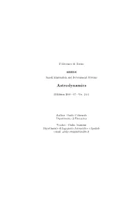 Astrodynamics