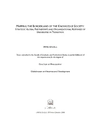 Mapping the Borderland of the Knowledge Society: Strategic Global Partnerships and Organizational Responses of Universities in Transition