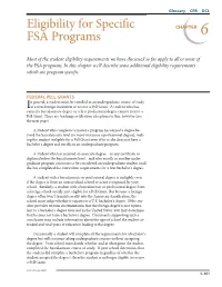 2020-2021 Federal Student Aid Handbook Volume 1 Chapter 6