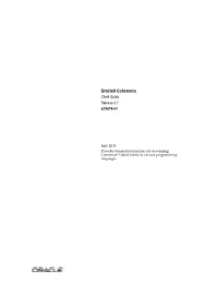 Oracle Coherence Client Guide, Release 3.7 E18678-01