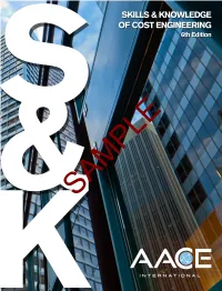 Skills and Knowledge of Cost Engineering