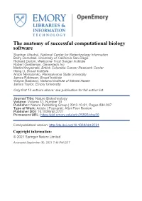 The Anatomy of Successful Computational Biology Software