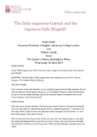 'The Little-Ingenious Garrick and the Ingenious Little Hogarth'