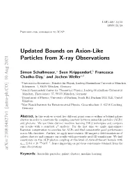 Updated Bounds on Axion-Like Particles from X-Ray Observations