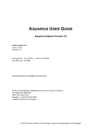 Aquarius User Guide