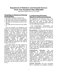 Department of Statistics and Actuarial Science Three Year Academic Plan 2004-2006 Approved by Department on 27 June 2006